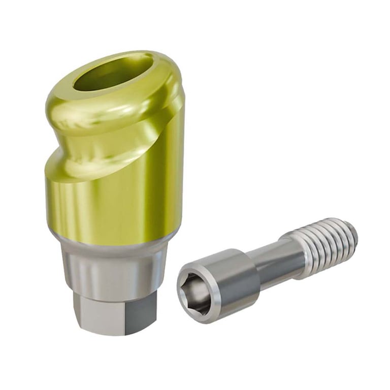 PreatLoc ZrN-Coated Overdenture Abutment, 3.0mm GH, 18° MegaGen AnyRidge Compatible, 1/Pk