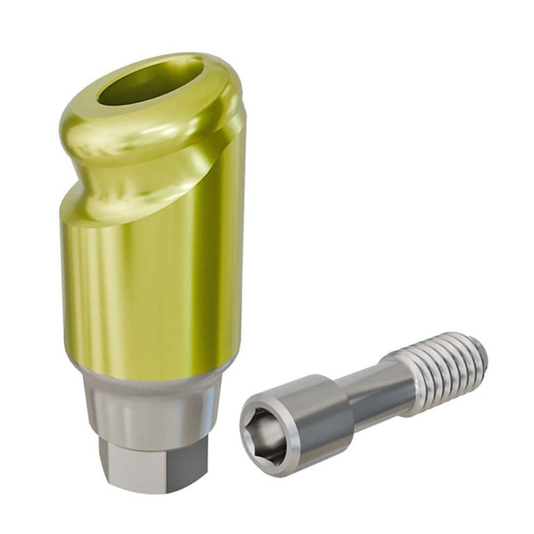PreatLoc ZrN-Coated Overdenture Abutment, 4.5mm GH, 18° MegaGen AnyRidge Compatible, 1/Pk