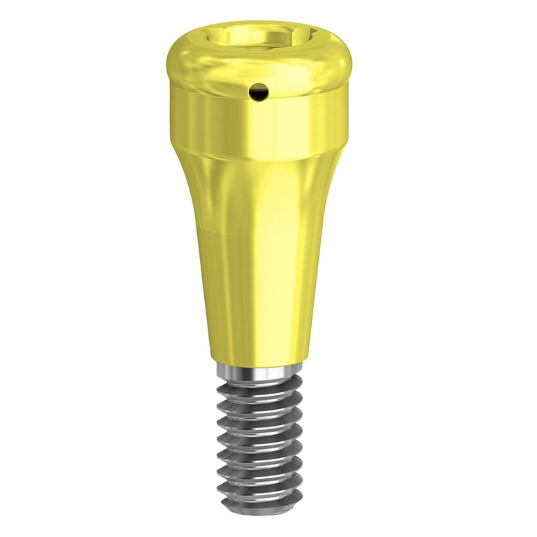 PreatLoc ZrN-Coated C/X Overdenture Attachment Abutment, 3.0mm, Ankylos Compatible, 1/Pk