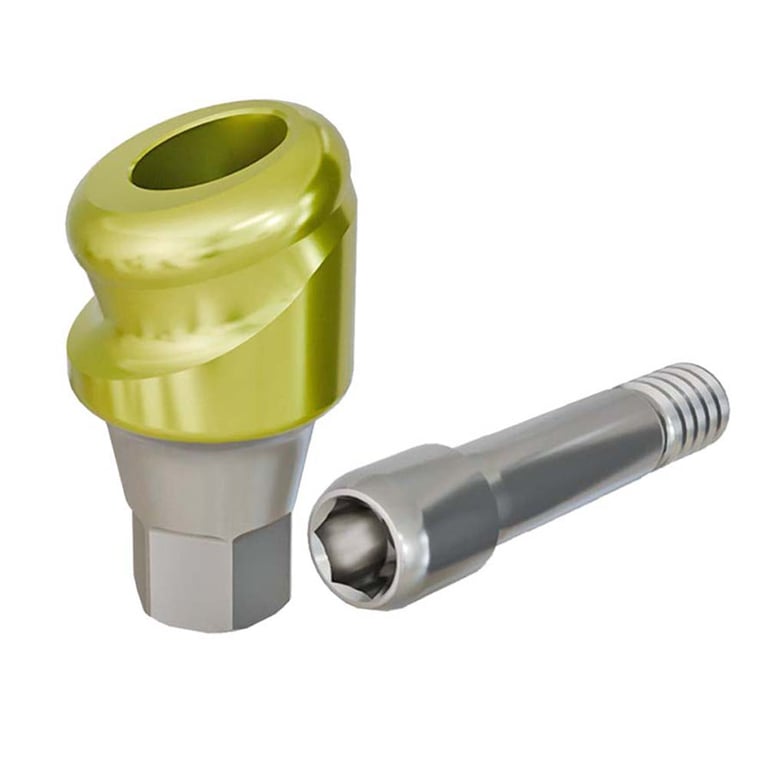 PreatLoc ZrN-Coated Mini Overdenture Abutment, 2.0mm GH, 18° Hiossen ETIII Compatible, 1/Pk
