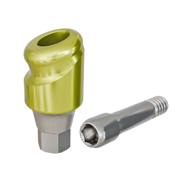PreatLoc ZrN-Coated Mini Overdenture Abutment, 3.0mm GH, 18° Hiossen ETIII Compatible, 1/Pk