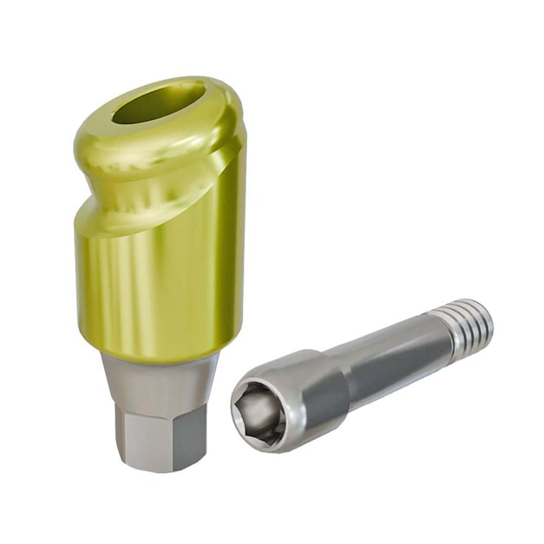 PreatLoc ZrN-Coated Mini Overdenture Abutment, 4.0mm GH, 18° Hiossen ETIII Compatible, 1/Pk