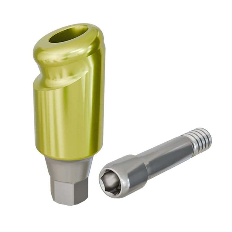 PreatLoc ZrN-Coated Mini Overdenture Abutment, 5.0mm GH, 18° Hiossen ETIII Compatible, 1/Pk