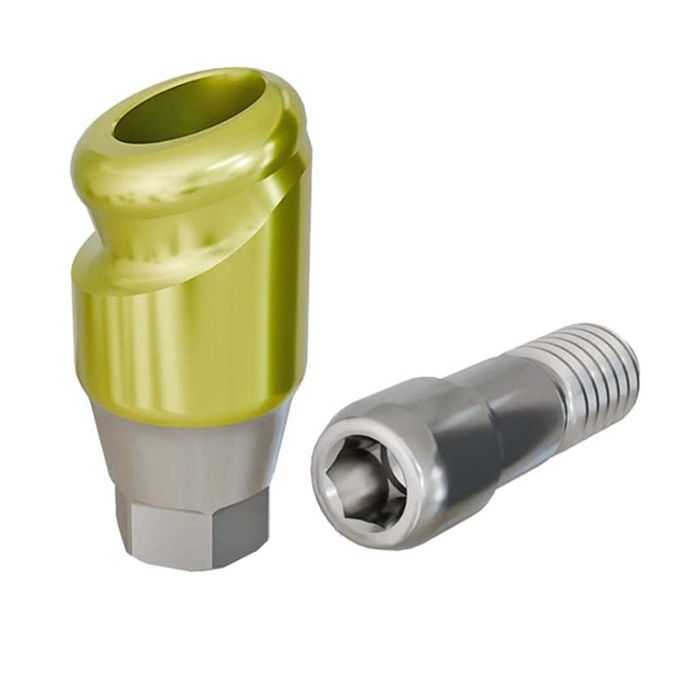 PreatLoc ZrN-Coated Regular Overdenture Abutment, 3.0mm GH, 18° Hiossen ETIII Compatible, 1/Pk