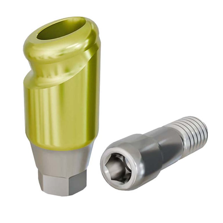 PreatLoc ZrN-Coated Regular Overdenture Abutment, 4.0mm GH, 18° Hiossen ETIII Compatible, 1/Pk