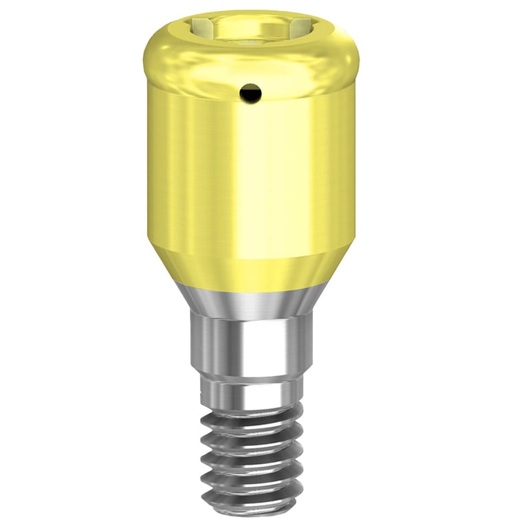 PreatLoc ZrN-Coated 3.0mm Overdenture Attachment Abutment, 3.0mm, Bio Horizons Compatible, 1/Pk