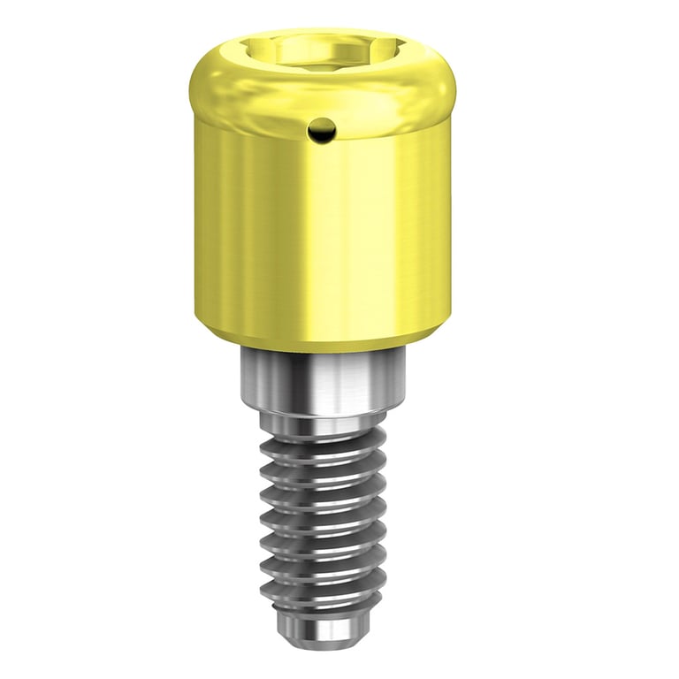 PreatLoc ZrN-Coated 3.5mm Overdenture Attachment Abutment, 2.5mm, Bio Horizons Compatible, 1/Pk