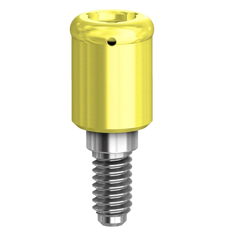 PreatLoc ZrN-Coated 3.5mm Overdenture Attachment Abutment, 3.5mm, Bio Horizons Compatible, 1/Pk
