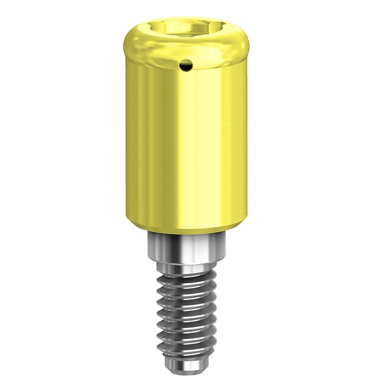 PreatLoc ZrN-Coated 3.5mm Overdenture Attachment Abutment, 4.5mm, Bio Horizons Compatible, 1/Pk