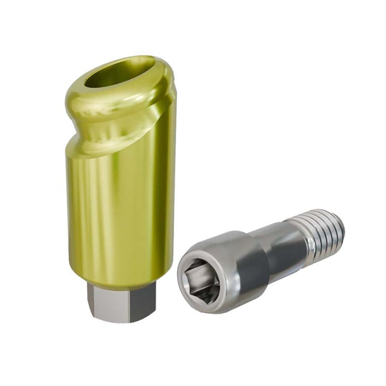 PreatLoc ZrN-Coated Ø3.5mm Overdenture Abutment, 5.0mm GH, 18° BioHorizons Compatible, 1/Pk