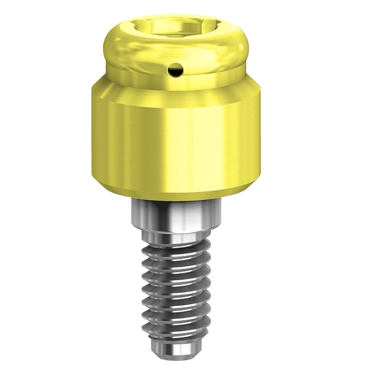 PreatLoc ZrN-Coated 4.5mm Overdenture Attachment Abutment, 2.0mm, Bio Horizons Compatible, 1/Pk