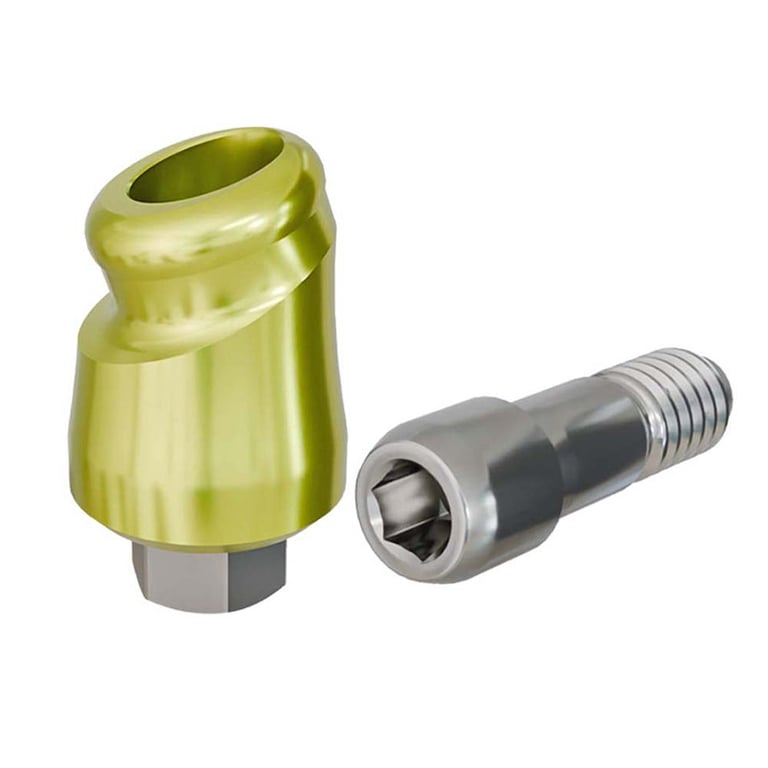 PreatLoc ZrN-Coated Ø4.5mm Overdenture Abutment, 3.0mm GH, 18° BioHorizons Compatible, 1/Pk