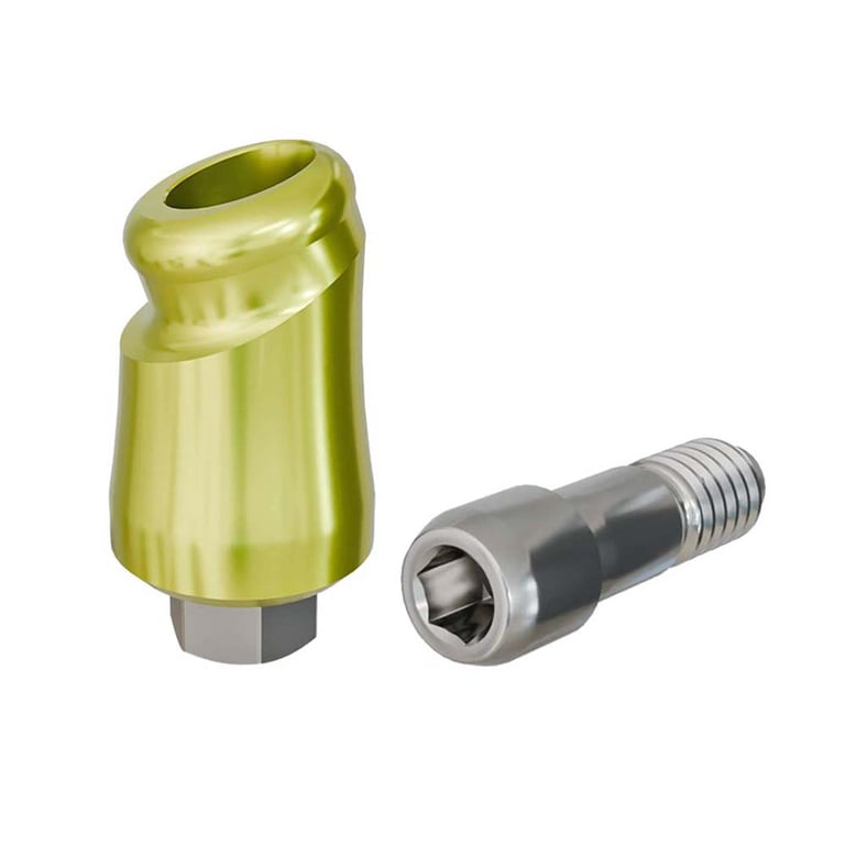 PreatLoc ZrN-Coated Ø4.5mm Overdenture Abutment, 4.0mm GH, 18° BioHorizons Compatible, 1/Pk