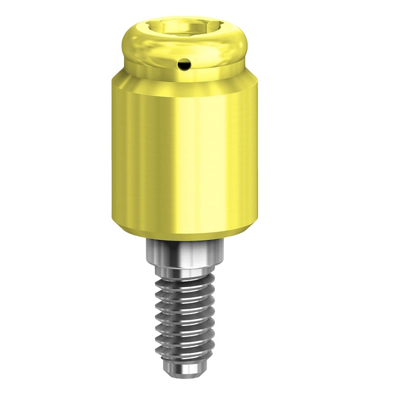 PreatLoc ZrN-Coated 4.5mm Overdenture Attachment Abutment, 4.0mm, Bio Horizons Compatible, 1/Pk