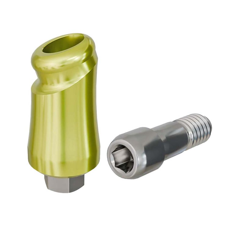 PreatLoc ZrN-Coated Ø4.5mm Overdenture Abutment, 5.0mm GH, 18° BioHorizons Compatible, 1/Pk