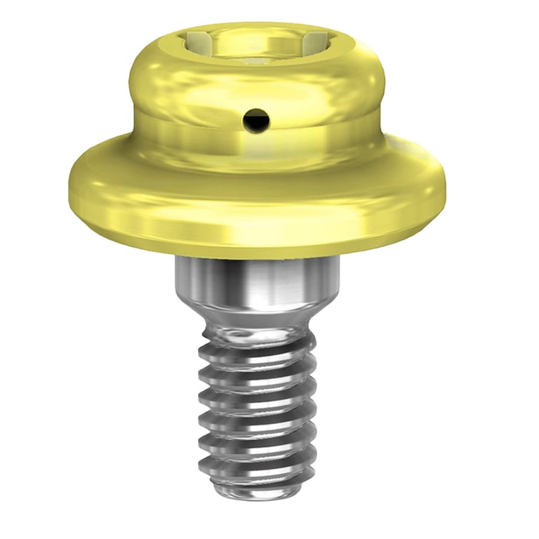 PreatLoc ZrN-Coated 5.7mm Overdenture Attachment Abutment, 1.0mm, Bio Horizons Compatible, 1/Pk