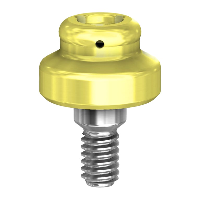 PreatLoc ZrN-Coated 5.7mm Overdenture Attachment Abutment, 2.0mm, Bio Horizons Compatible, 1/Pk