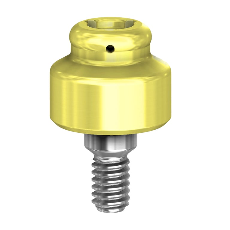 PreatLoc ZrN-Coated 5.7mm Overdenture Attachment Abutment, 3.0mm, Bio Horizons Compatible, 1/Pk