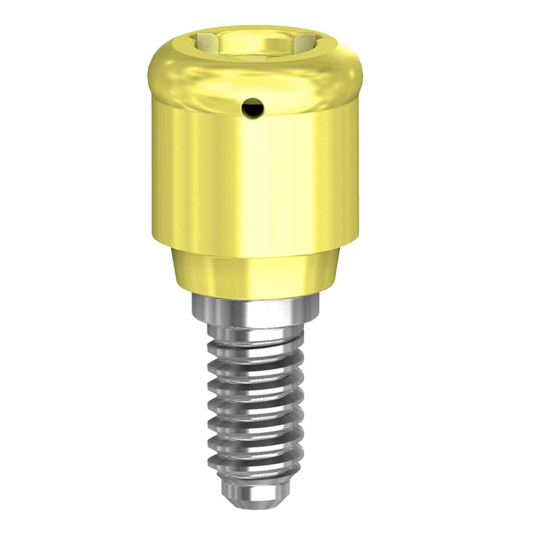 PreatLoc ZrN-Coated 3.5mm Overdenture Attachment Abutment, 2.0mm, TiLobe Compatible, 1/Pk