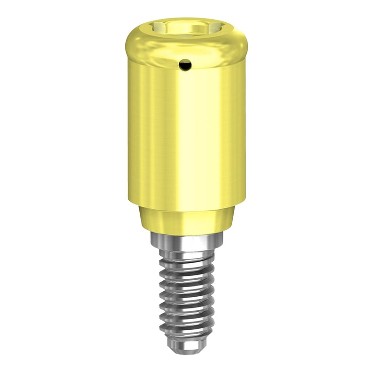 PreatLoc ZrN-Coated 3.5mm Overdenture Attachment Abutment, 4.0mm, TiLobe Compatible, 1/Pk