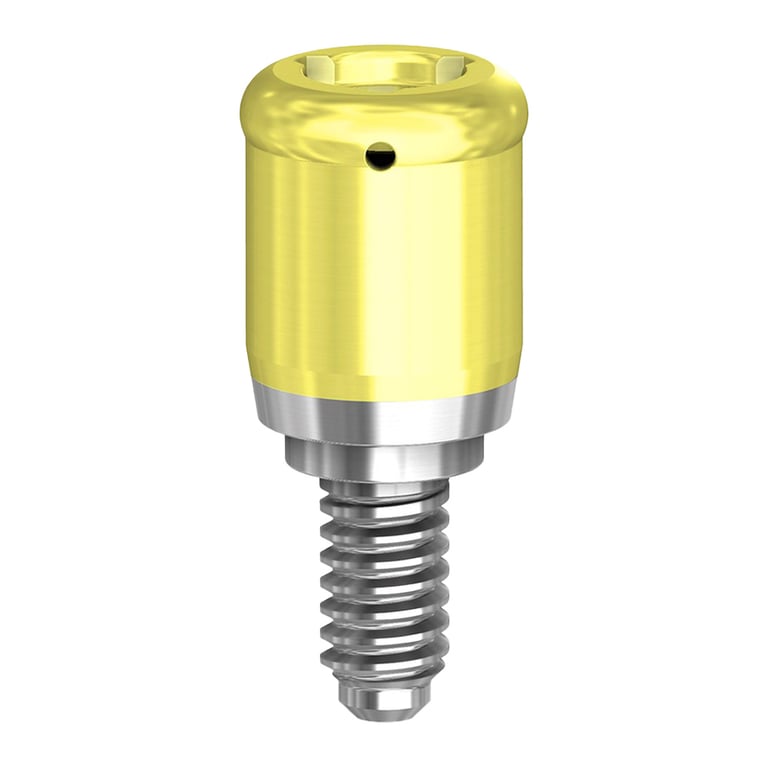 PreatLoc ZrN-Coated 4.1mm Overdenture Attachment Abutment, 2.0mm, TiLobe Compatible, 1/Pk