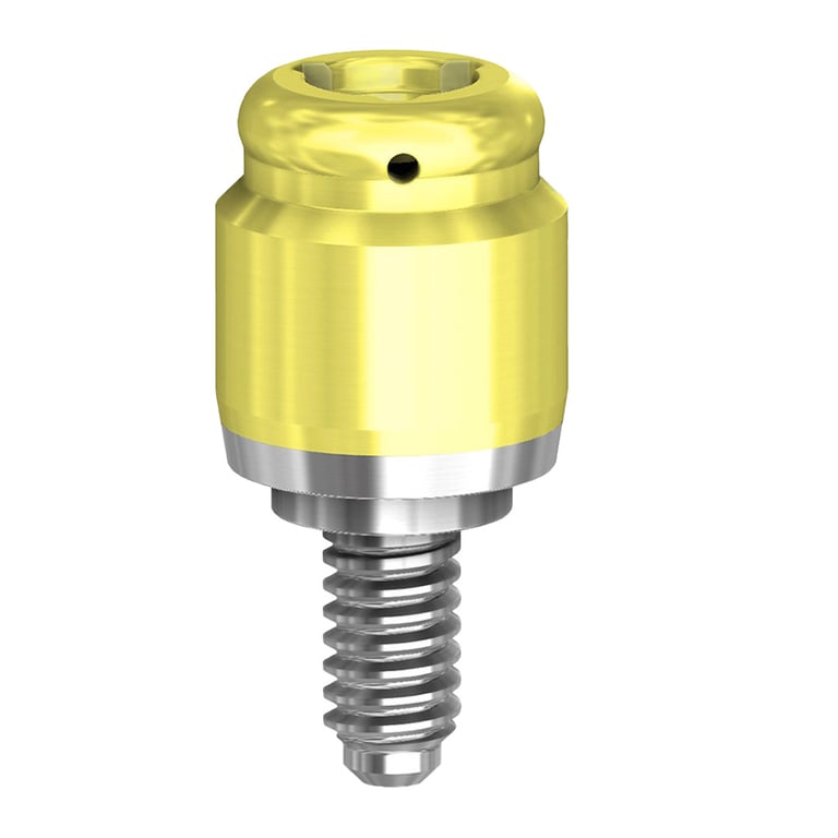 PreatLoc ZrN-Coated 5.0mm Overdenture Attachment Abutment, 2.0mm, TiLobe Compatible, 1/Pk