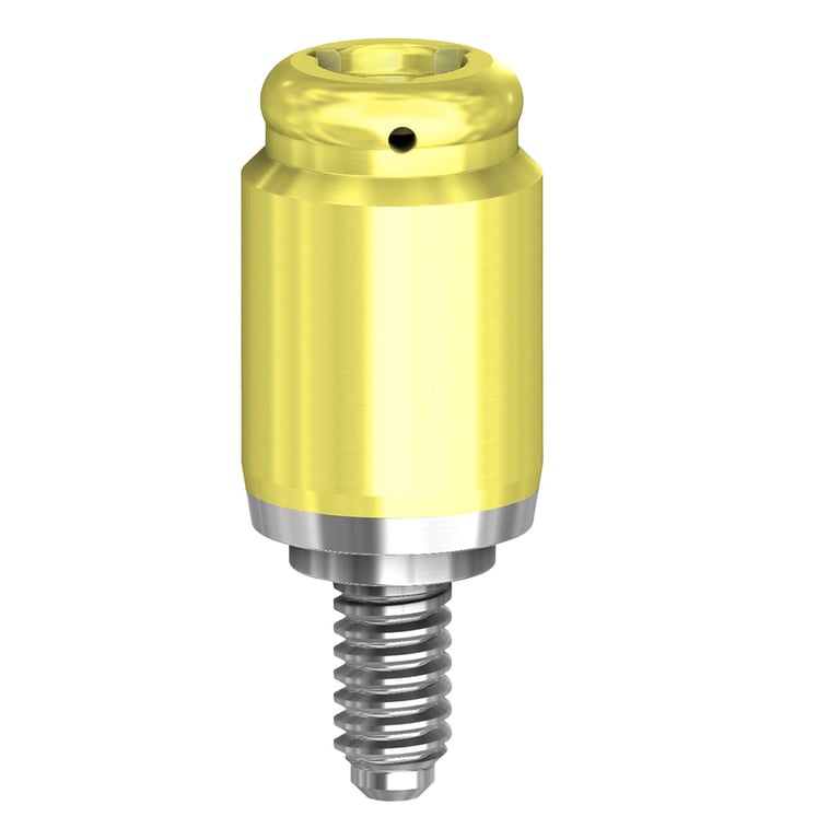 PreatLoc ZrN-Coated 5.0mm Overdenture Attachment Abutment, 4.0mm, TiLobe Compatible, 1/Pk