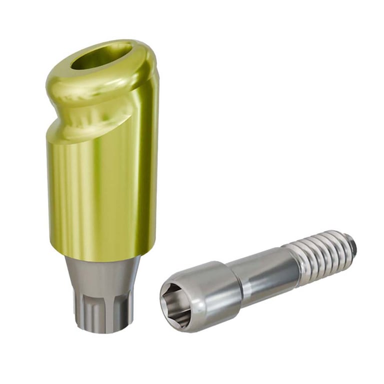 PreatLoc ZrN-Coated Ø3.6mm Overdenture Abutment, 5.0mm GH, 18° Astra EV Compatible, 1/Pk. Designed