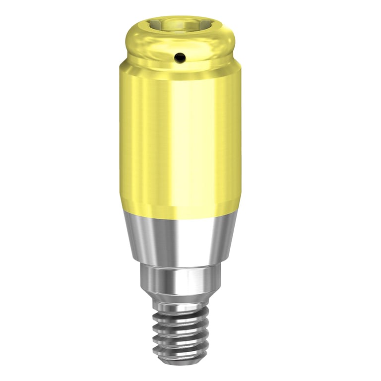 PreatLoc ZrN-Coated 4.8mm Overdenture Attachment Abutment, 5.0mm, Astra EV Compatible, 1/Pk