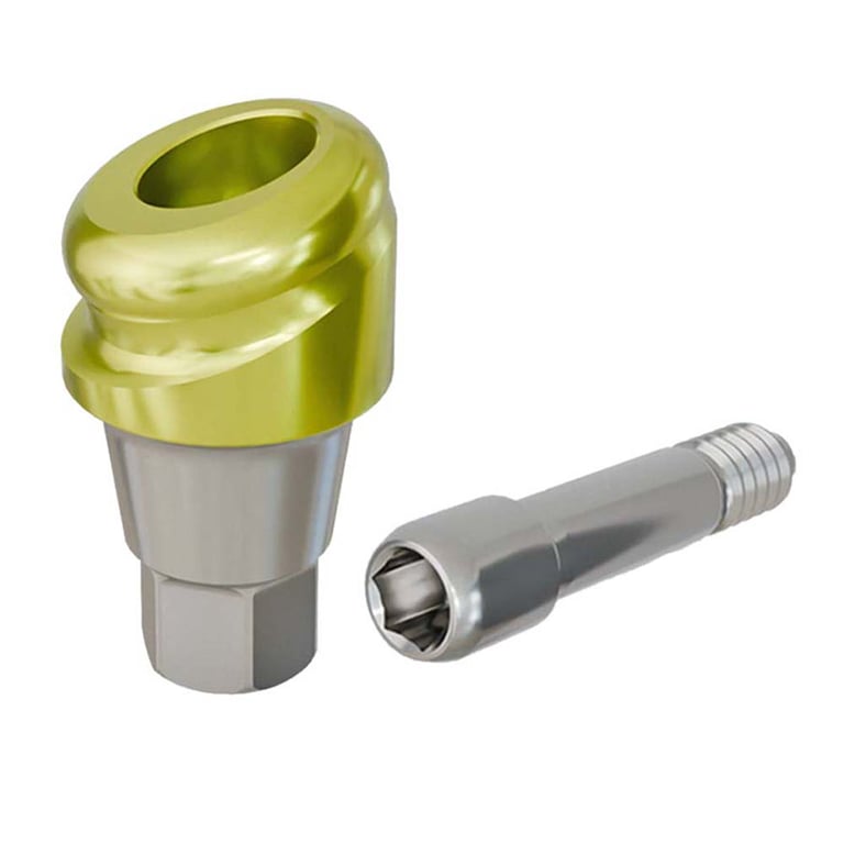 PreatLoc ZrN-Coated Overdenture Abutment, 1.0mm GH, 18° Neodent GM Compatible, 1/Pk. Designed