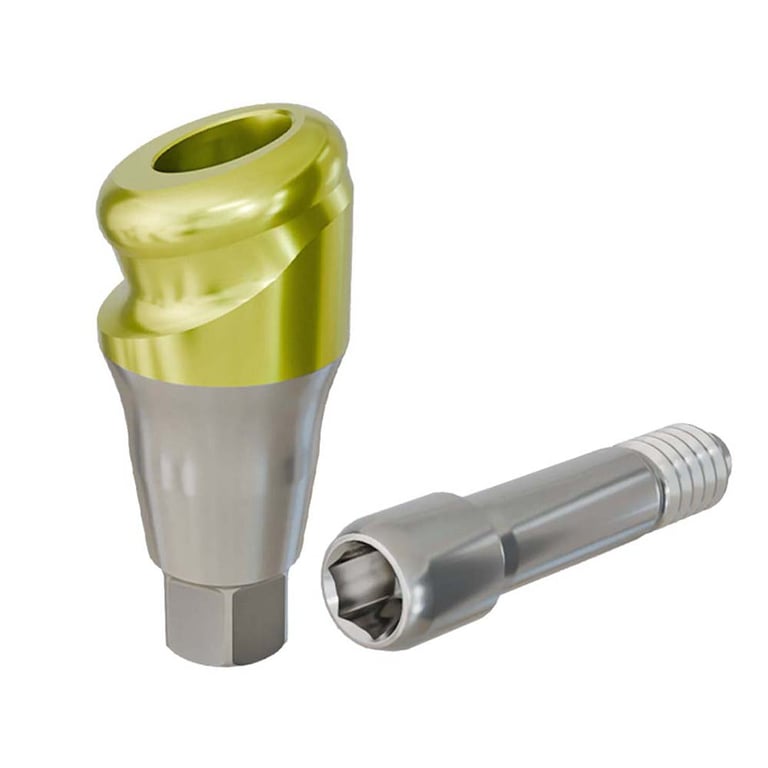 PreatLoc ZrN-Coated Overdenture Abutment, 3.0mm GH, 18° Neodent GM Compatible, 1/Pk. Designed