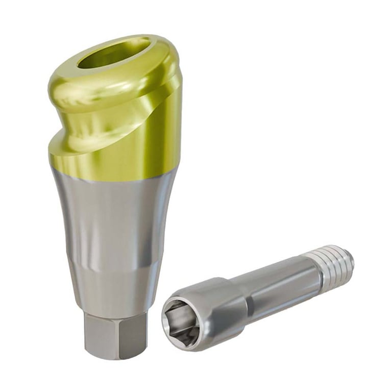 PreatLoc ZrN-Coated Overdenture Abutment, 4.0mm GH, 18° Neodent GM Compatible, 1/Pk. Designed