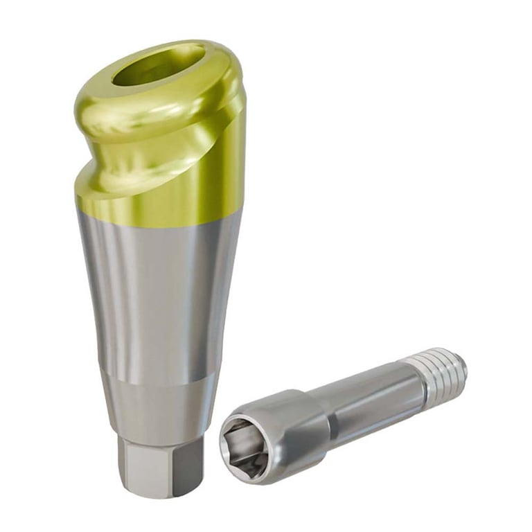 PreatLoc ZrN-Coated Overdenture Abutment, 5.0mm GH, 18° Neodent GM Compatible, 1/Pk. Designed