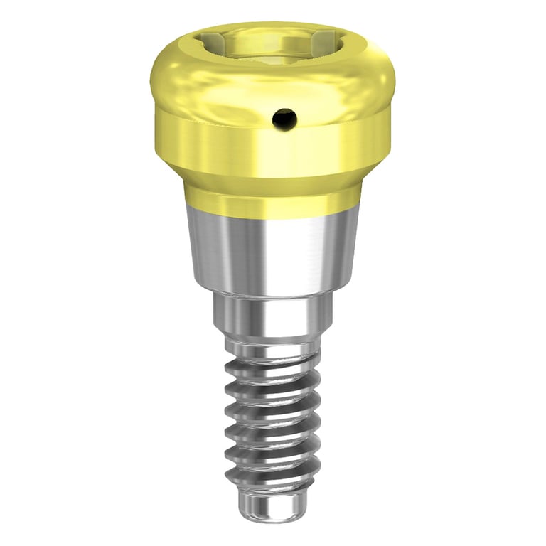 PreatLoc ZrN-Coated NP Overdenture Attachment Abutment, 1.0mm, MIS C1 Compatible, 1/Pk