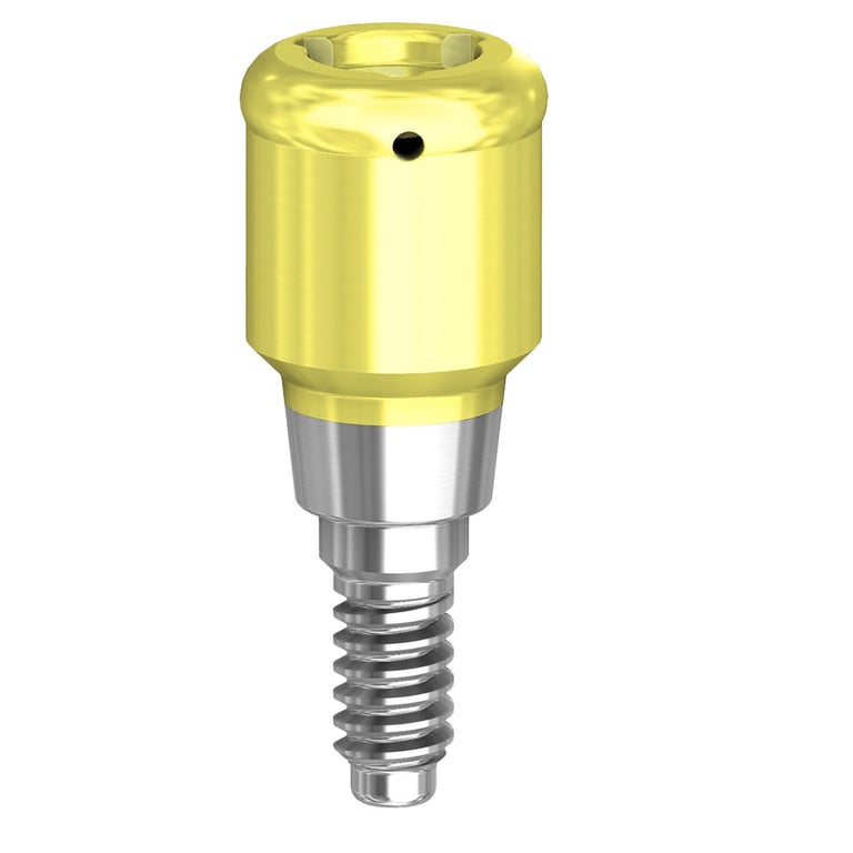 PreatLoc ZrN-Coated NP Overdenture Attachment Abutment, 3.0mm, MIS C1 Compatible, 1/Pk