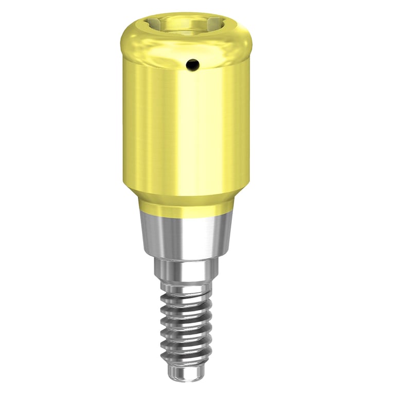PreatLoc ZrN-Coated NP Overdenture Attachment Abutment, 4.0mm, MIS C1 Compatible, 1/Pk