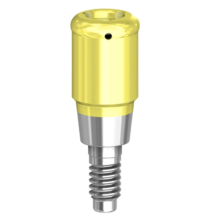 PreatLoc ZrN-Coated RP Overdenture Attachment Abutment, 4.0mm, MIS C1 Compatible, 1/Pk