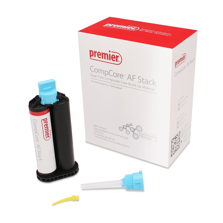 CompCore AF STACK- White Refill Package - Automix Composite Core Build-Up Material, Dual-Cure