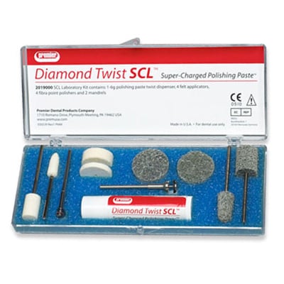 Diamond Twist SCL Thin Soft Felt Wheel 3/4" x 1/8", 10/pack. Used to apply Diamond Twist