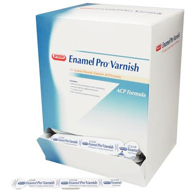 Enamel Pro Varnish Strawberries n' Cream 0.40 ml 200/Bx. Clear, 5% Sodium Fluoride with ACP