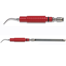 Premier 25K IF-100 Thin-tip Internal Flow Ultrasonic Insert with Red Resin ergonomical (1 cm dia)