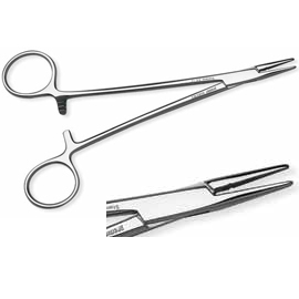 Premier 6" Stainless Steel Needle holder, 1/Pk. Eliminate needle rotation during suturing