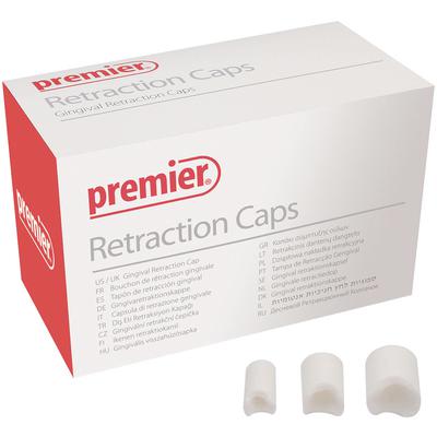 Premier Retraction Caps Assorted, Anatomic Formed Cotton Caps, Box of 60 Caps: (30) #5, (15) #1