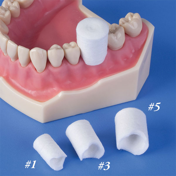 Restrait Caps Premier Retraction Caps Assorted, Anatomic Formed Cotton Caps, Box of ...