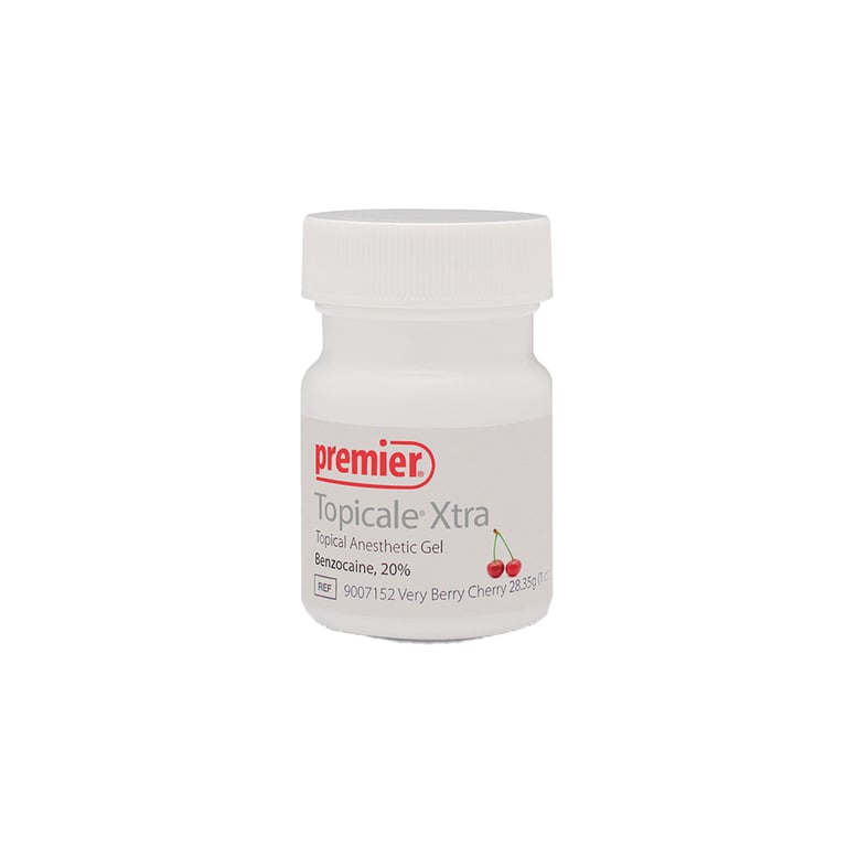 Topicale Xtra Gel - Very Berry Cherry, Topical Anesthetic (Benzocaine 20%), Single 1 oz. Jar