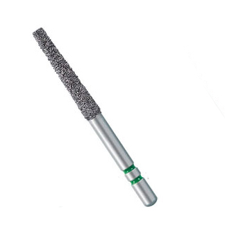 Two Striper ShortCut FGSS 782.8 S Coarse Diamond Bur Round-End Taper, Short Shank. Pack of 5