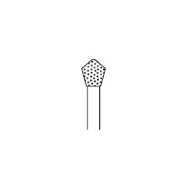 Two Striper Skooter FG 1 (T1) Medium Diamond Bur Acorn shaped. Pack of 5. Used sequentially