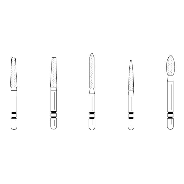 Two Striper Crown Pack. Assorted 5-pack with Popular Crown and Bridge Diamonds. 770.8C, 703.8C