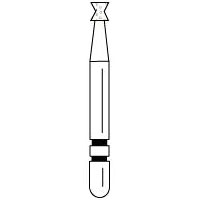 Two Striper FG 1210 Amalgam Remover Medium Diamond Bur. Pack of 5