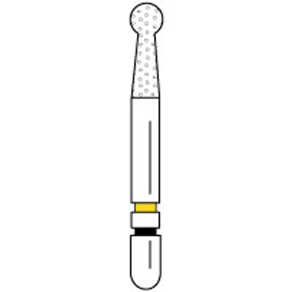 Two Striper Ztech FG #125ZX Round Diamond Bur for Zirconia